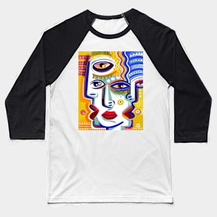 Art faces Baseball T-Shirt